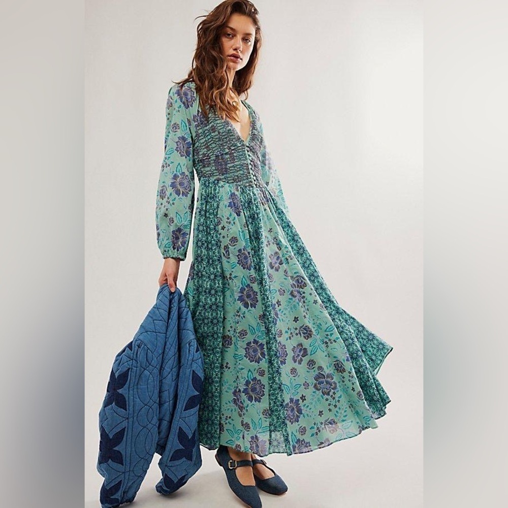 Free People A New Way Floral Maxi Dress